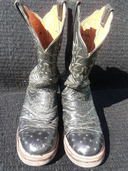 Lucchese 2000 Ostrich Women's Western Boots 9.5B - Picture 2 of 8